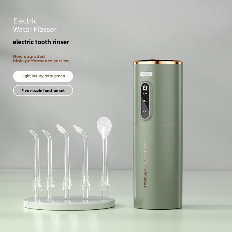 Portable Electric Water Flosser for Dental Care - Handheld Oral Cleaner