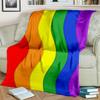 Coperta Cartone Animato 3D Colori Arcobaleno Illusione, Morbida Coperta da Divano per Casa Camera da Letto Letto Divano Picnic Viaggio Ufficio Coperta per Bambini
