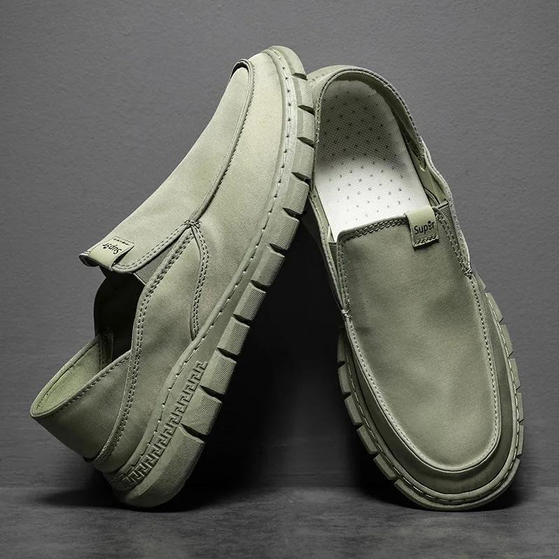 Fashion Mens Breathable Shoes Casual Sneakers Summer High Quality Canvas Shoes Men Loafers Comfortable Slip-On Shoes Male Driving 2024