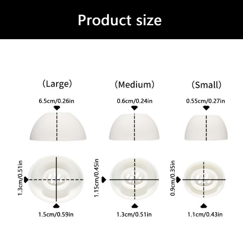 Silicone Protective Ear Tip Plug Cushion In Ear Comfortable Earbud Covers Enhances Hygiene Durability Suitable for Air 4