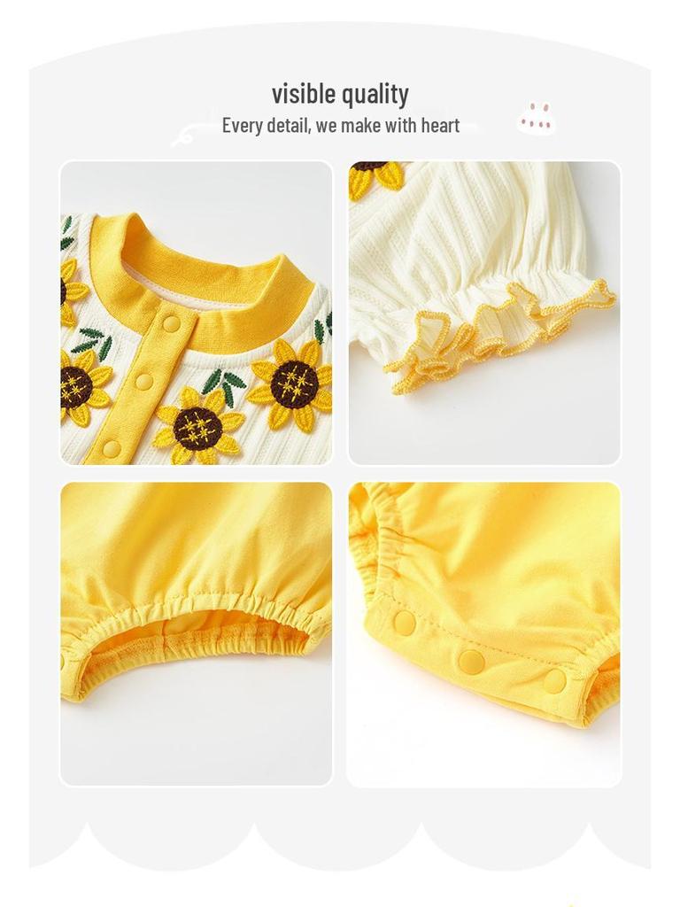 Sommer 2025 Baby Mädchen Prinzessin Strampler: Stilvoller & Leichter Body