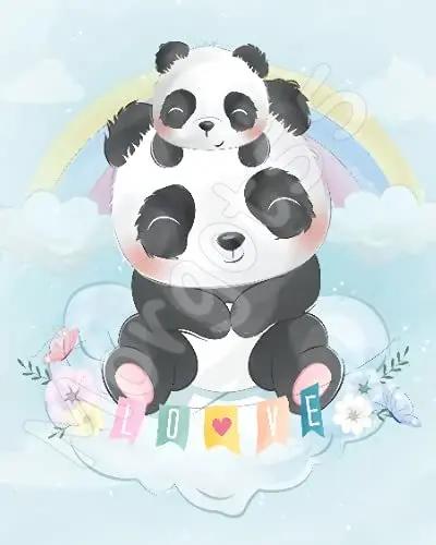 Panda na Měsíci Flanelová deka, Plyšová teplá přehozová deka pro celoroční povlečení, postel Pohovka Gauč Dekorace pro nový domov Nápad na dárek