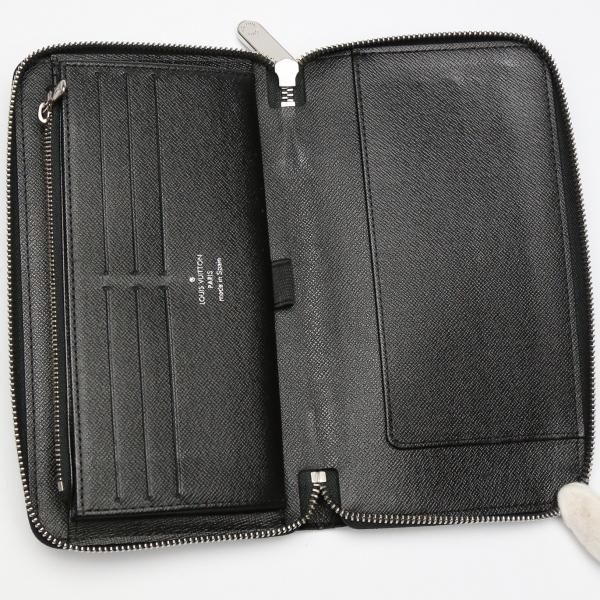 LOUIS VUITTON Damier Graphite Zippy Organizer N63077 Long Wallet purse black Used