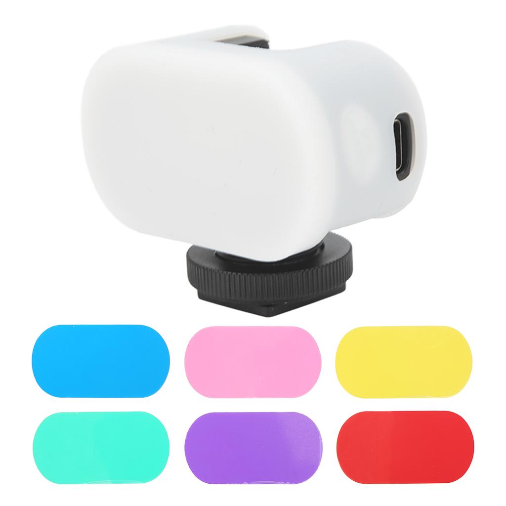 Camera Light RGB Soft Light Mini Size Type C Charging 6 Colors Widely Used Mini Video Light for Live Photography