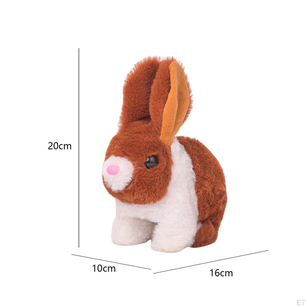 Electric Toy, Plush Electronic Interactive Bunny Simulation Bouncing Jumping