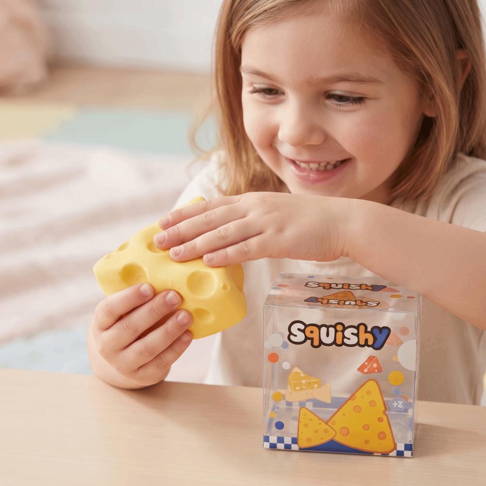 Slow Rebound Cheese Squishy Toy Slow Rising Cheese Fidget Toy Kids Gift