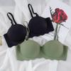 Seksowny biustonosz push-up dla kobiet słodki biustonosz bez fiszbin oddychająca bezszwowa bielizna damska bielizna bralette