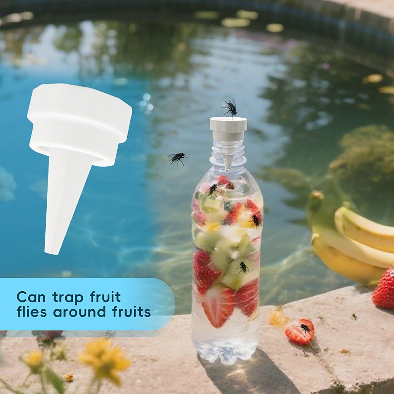 

Ловушка с завинчивающейся крышкой, напечатанная на 3D-принтере – Многоразовая пластиковая ловушка для насекомых для использования на кухне и в саду One Size белый