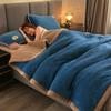 High End Flannel Fleece  Autumn Winter Warm Blankets for Beds Three-ply Thickened Sleeping Blanket Soft Warmth Weighted Blanket