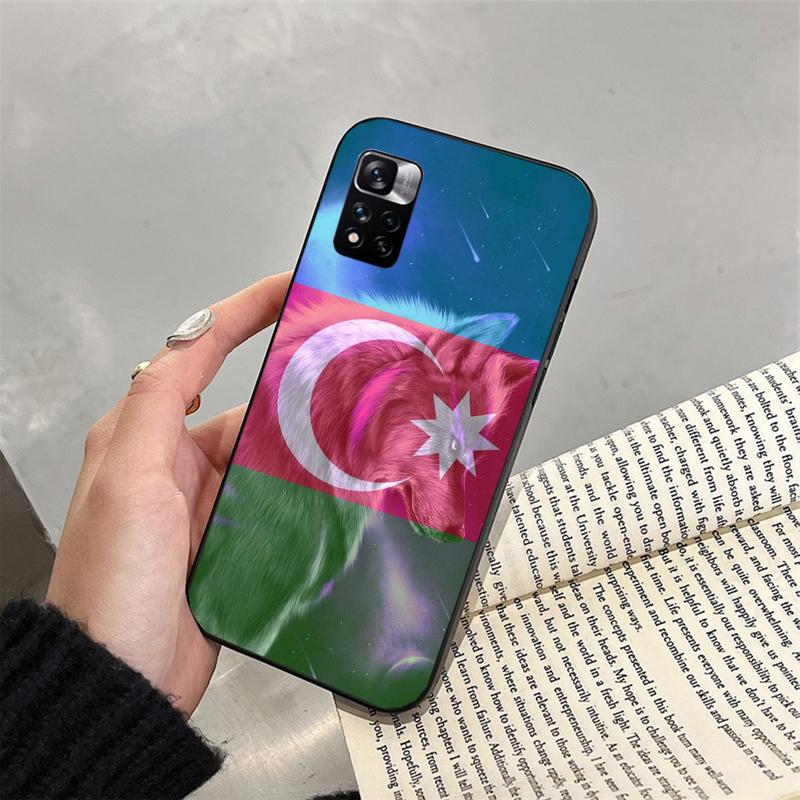 Azerbaijan Flag Phone Case for Xiaomi Redmi note 13 12S 12 Pro 11S 11 10 Pro 10S Note 12S Redmi 10 10C 9C 13C
