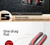 Five-in-One Multifunctional Pliers Set: Interchangeable Wire Cutter, Vise, Stripper