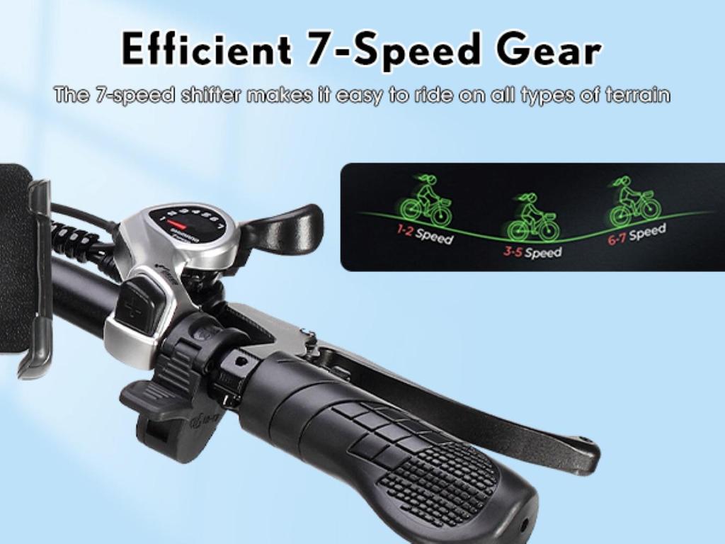 Bicicleta eléctrica PHILODO Traveller, motor de 750W, batería de 48V 35Ah, velocidad máxima 45 km/h, autonomía de 120 km, neumáticos de 20x3.0 pulgadas