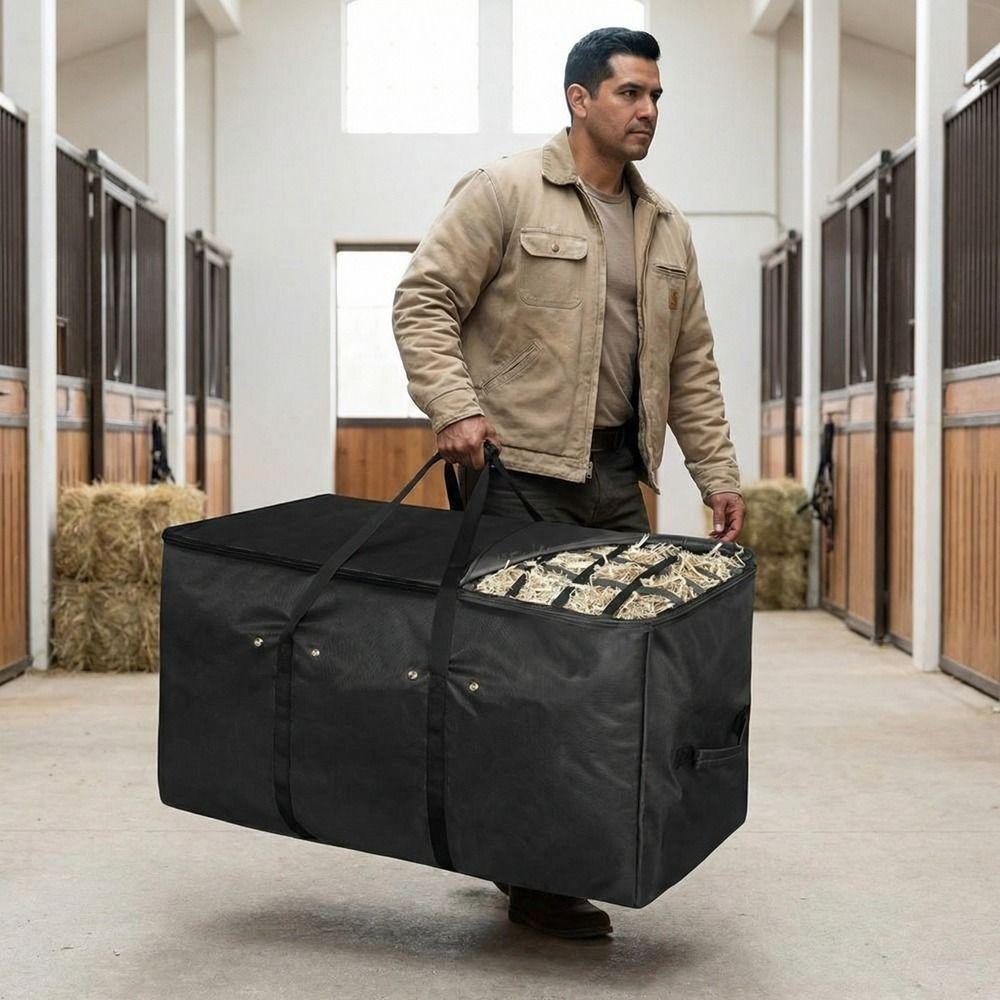 Wasserdichte Heulagerungstasche Strapazierfähige Pferdefuttertasche Langlebige Rollballen-Tasche Weide