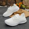 Fashion Women's Breathable Knit Sneakers Lightweight Casual White Running Shoes Woman Outdoor Comfortable Slip On Walking Shoes Big Size