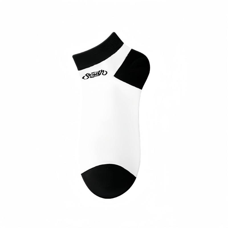 5 Pairs of Men's Summer Thin Pure Cotton Youth Sports Deodorant Socks