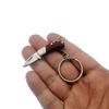 Folding Pocket  Keychain Knife Small Wood Handle Stainless Steel Mini Portable Pocket Key Ring EDC Carry Utility Knives