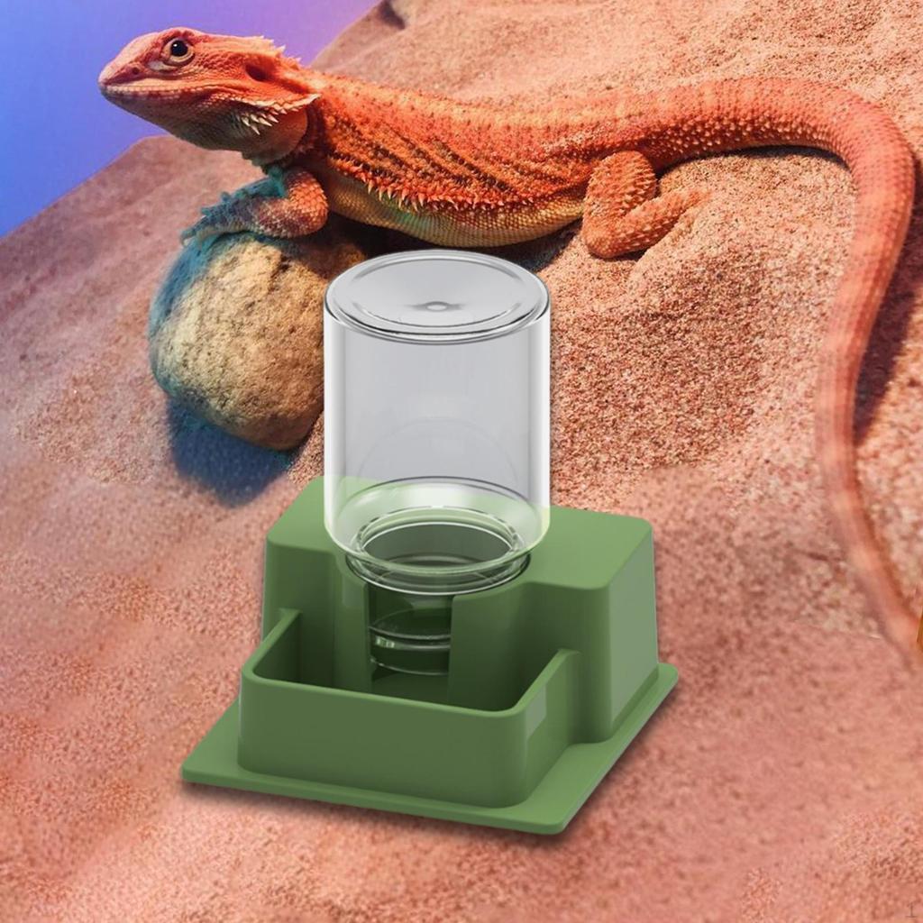 30 Ml Automatic Water Dispenser, Space-saving, for Reptiles, Turtles, Frogs, Geckos, Lizards