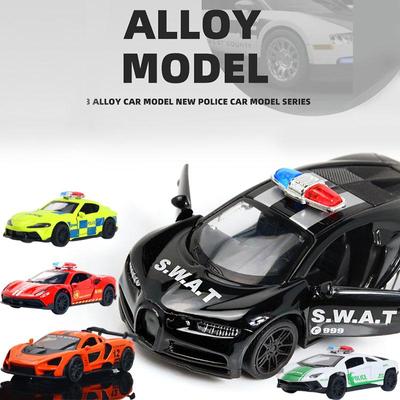 Spielzeugauto aus Metall, Modell-Polizeiauto
