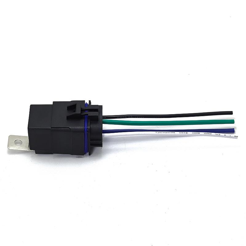 Waterproof 40A Automotive Relay, 12V Five-Pin Changeover with Silicone Seal