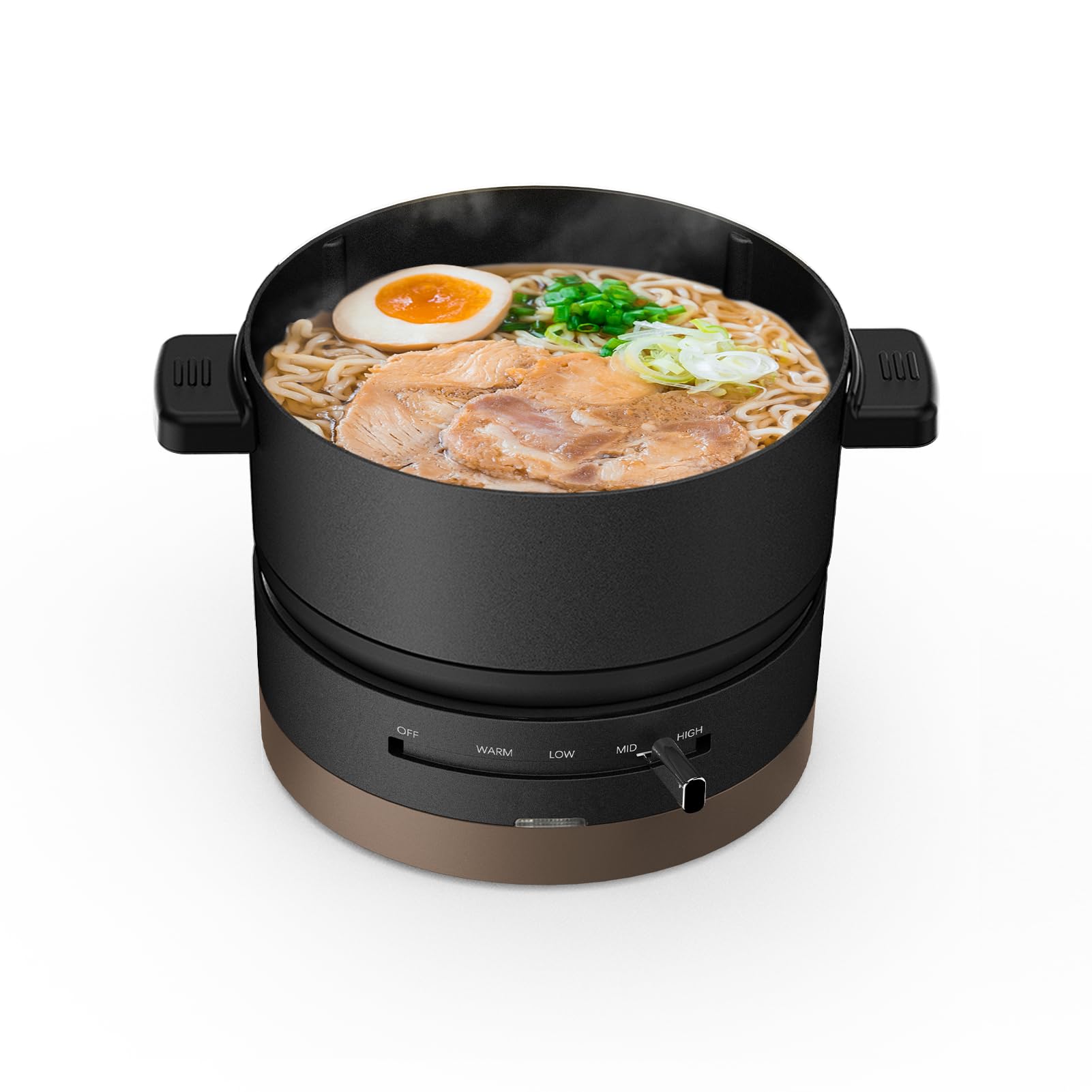 

HAGOOGI Electric For Living Grill Waveform Glass Temperature Adjustment Fully Single Pan Size Single Person Sleeping in the Black Pot, 1L, 600W,
