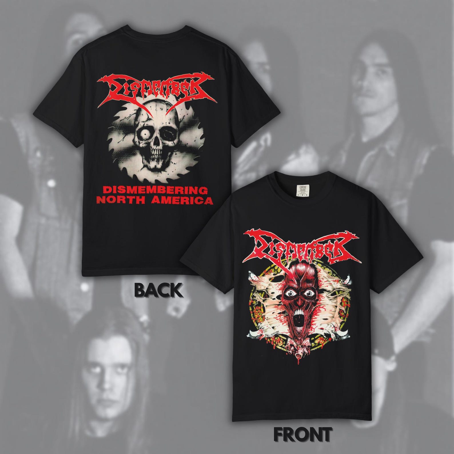 Dismember - Dismembering North America 1993 | Size- S, M, L, XL, 2-4 XL 2XL