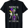 Tally Ill Aber Total Entspannt Leopard Chaotischer Dutt Skelett T-Shirt