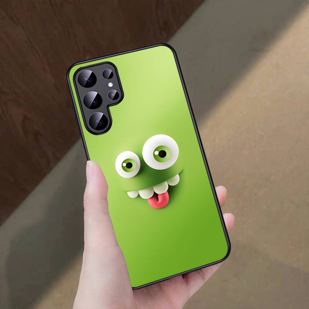 

Funny Face Phone Case For Samsung S 24 Fe 25 Ultra Plus 20 Lite 21 30 22 23 24 22 Ultra 5G Fundas Samsung S25