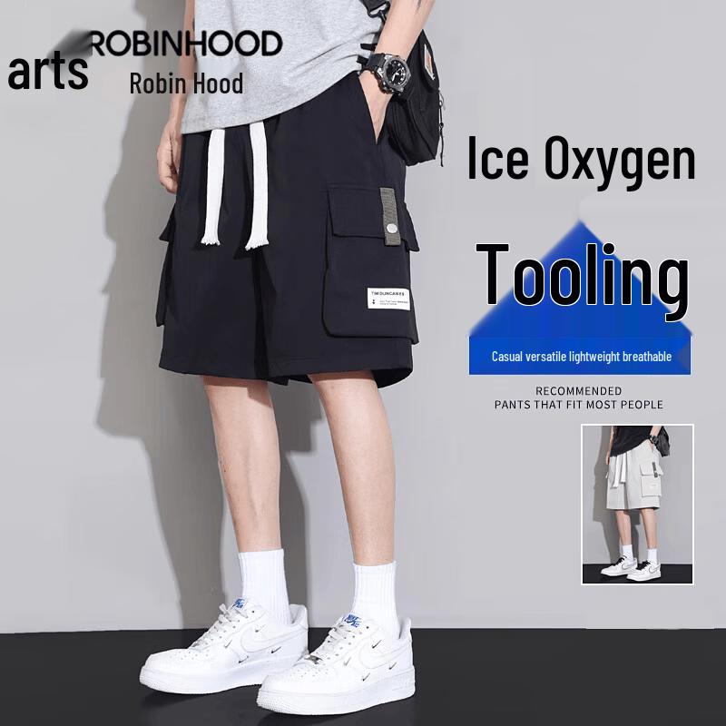 ROBINHOOD Men s Summer Cargo Shorts M