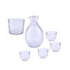 Vintage Japanese Sake Set Glass Cup Flagon Liquor Cup Pot And Cups Home Bar Sake White Wine Pot Wine Warmer Creative Drinkware Gifts
