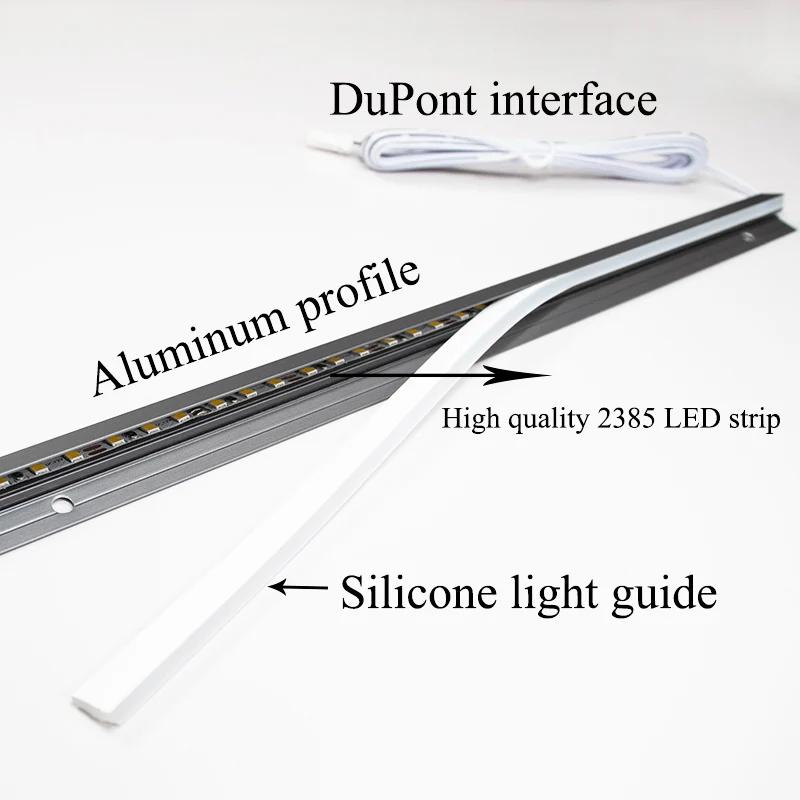 Customized LED Cabinet Lamp Invisible 45 Degree Oblique Illumination 12V For Kitchen Bedroom Wardrobe Cabinet Layer Shelf Light