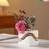 Modern Color Special-shaped Ceramic Vase Art Streamline Color Irregular Hydroponic Vase Flower Arrangement Container Decoration