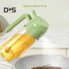 Pulverizator de ulei pentru gătit Dozator de ulei 2 în 1 Flacon pulverizator de sticlă de 500 ml/17 oz cu turnător Pulverizator de ulei reutilizabil de calitate alimentară pentru bucătărie, salată, prăjirea grătarului