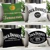 Alcohol Jack Daniel'S Cushion Cover Cushion Cover Set 4Pcs 50X50 45X45 40X40 Pillowcase Decorative Sofa Home Decor