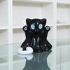 Roztomilá mini figurka kočičího ducha Strašidelná pryskyřičná soška ducha Roztomilé duchovní ozdoby Ideální pro vnitřní dekorace a verandu Dekorace na Halloween Stolní