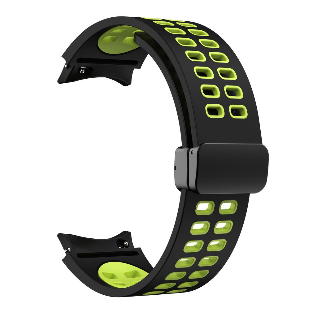 Magnetische D-gesp Siliconen Band Voor Samsung Galaxy Watch 6 5 4 Serie Sportband Voor Galaxy Watch 45 44 40/Classic 47 46 43 42