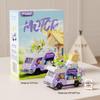 Forest Log Cabin & Windmill Treehouse Building Set - Compatible with LEGO, Educational Blocks for Kids