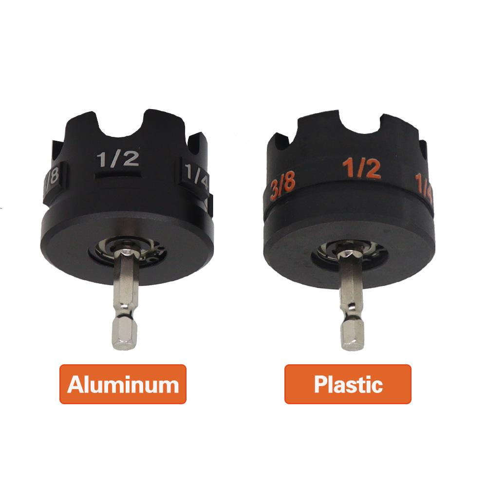 Aluminium Alloy Hex Shank Nut Driver for 1/4", 3/8", and 1/2" Threaded Rods, Fast Nut and Bolt Removal for Conduit Racks, Strut