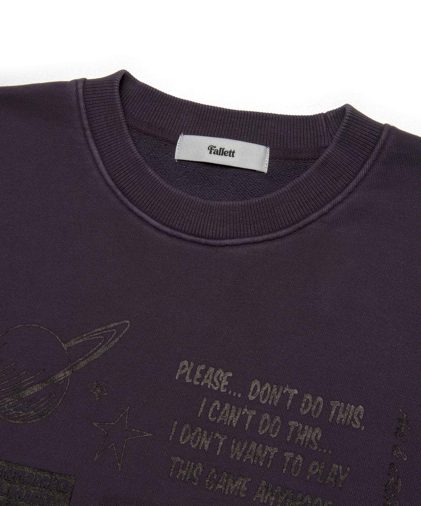 FALLETT Art Archive Sweatshirt Pigment Purple