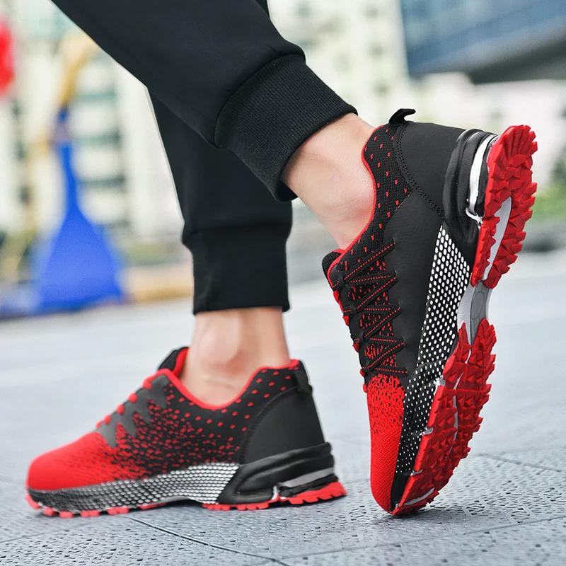 Men's Sneakers Fashion Breathable Non Slip Running Shoes Autumn Comfortable Sports Shoes for Men Tennis Sneaker Tenis Masculino