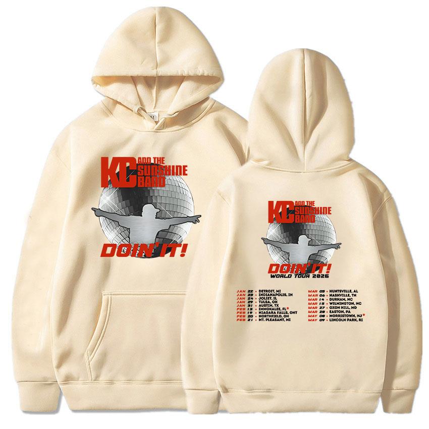 Don't It Tour 2026 Hoodies Rock Band KC and The Sunshine Sweatshirts Long Sleeve Fashion Hooded Pullovers Unisex Streetwear