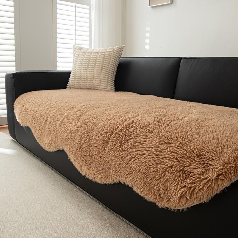 

Подушка для дивана осень и зима продвинутое чувство зимний плюшевый чехол для дивана ткань пушистая подушка для сиденья дивана французский кремовый ветер одеяло 30 * 50 Waist Pillowcase