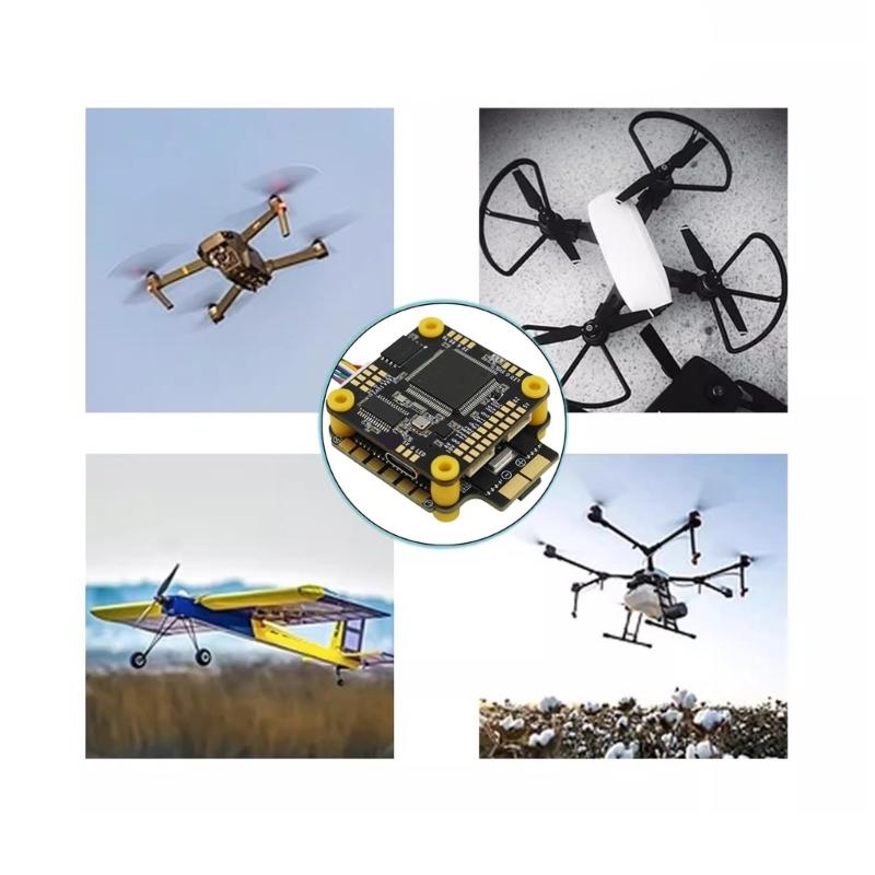 Efficient AT32F435VMT7 Piloting Flight Controller Set For Racing Drones Up To 6S Input