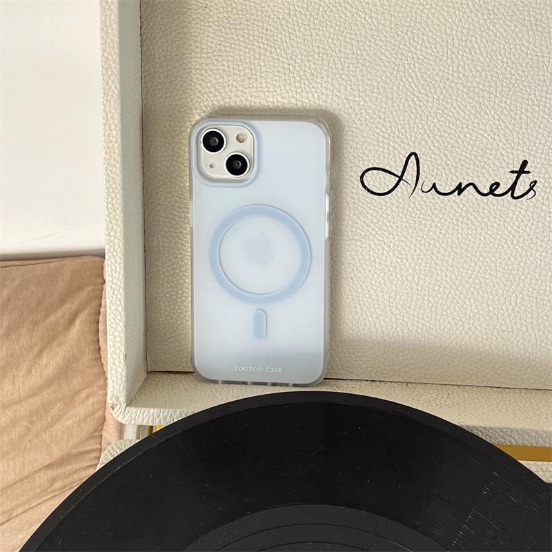 

Matte Double Layer Solid Color Magnetic Case Compatible with iPhone 17 Pro Max Apple 16 Phone Case 15 Stand 14 for Women 13 iPhone 17