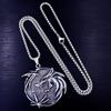 Viking Wolf Head Demon Hunter Titanium Steel Pendant Men's European and  Pendant Pendant Necklace