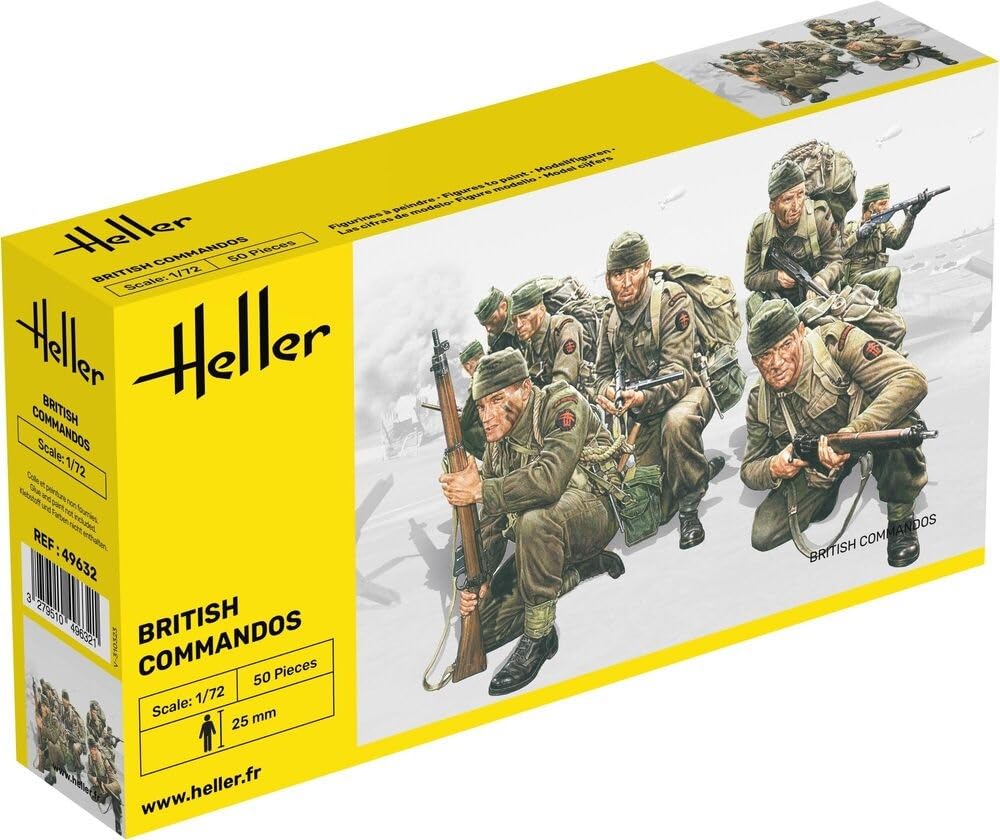 

Platz Herre WW2 British Command Force Plastic Model HE49632 1/72 (Human/Animal)