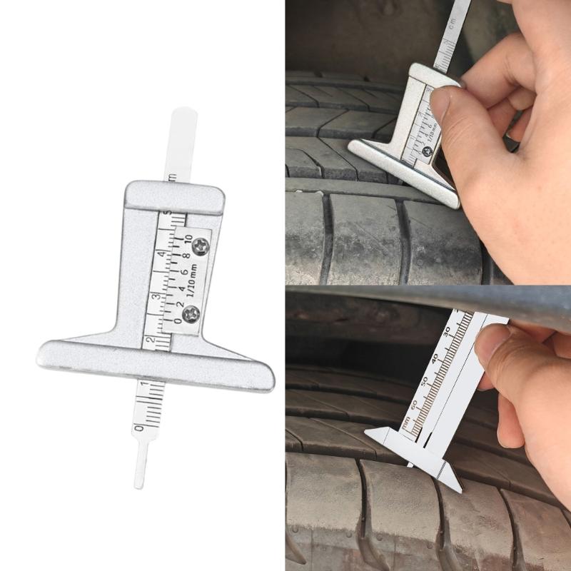 Corrosion Resistant Tire Depth Measuring Tool With Clear Markings For And Handmade Enthusiasts