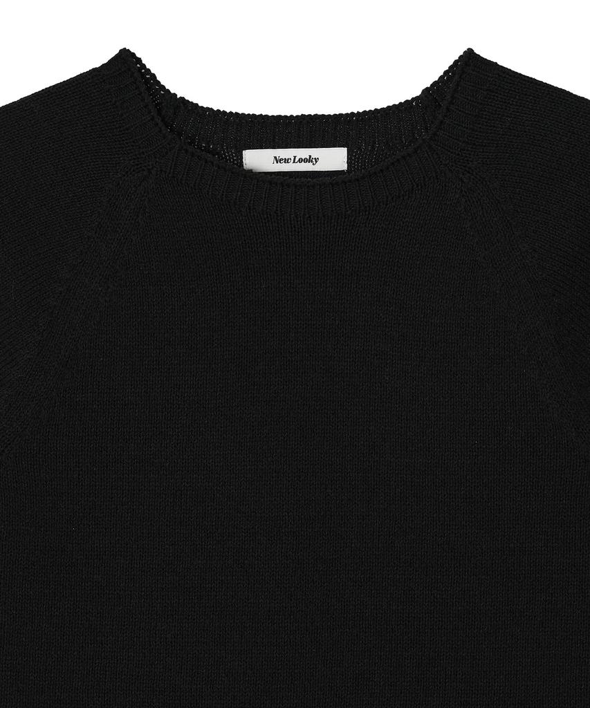 Nyuluki Feminine Short-Sleeved Knit_Black