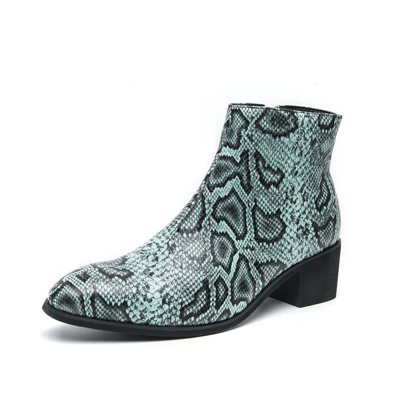 

Импортные товары, большой размер 46, осень-зима, новые мужские повседневные модные кожаные ботинки «Челси», деловые, ретро, с боковой молнией, короткие ботинки для мужчин 46