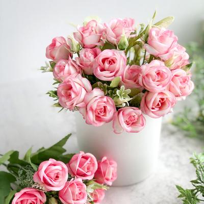 Künstliche Blume Schön Aussehend Wetterfest Exquisit Modern Schlicht Künstliche Regenrose für Liebhaber
