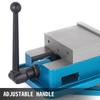 Precision Milling Machine Vise 5 Inch Accu Lock Swivel Base Clamping Vise 360 Degrees Scale Bench Vice Clamp 125mm Width for Milling Drilling Machine